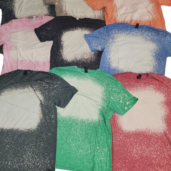 Blank Bleached Shirts *12 Shirt Bundle of Blank Bleached Tees!! Softstyle - Picture 10 of 10
